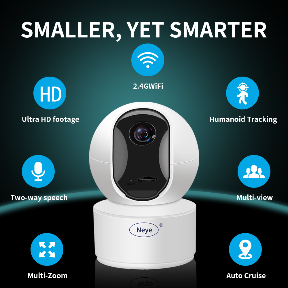 Smart Home Camera Ezviz - Telecamera interna di sicurezza WiFi 8MP