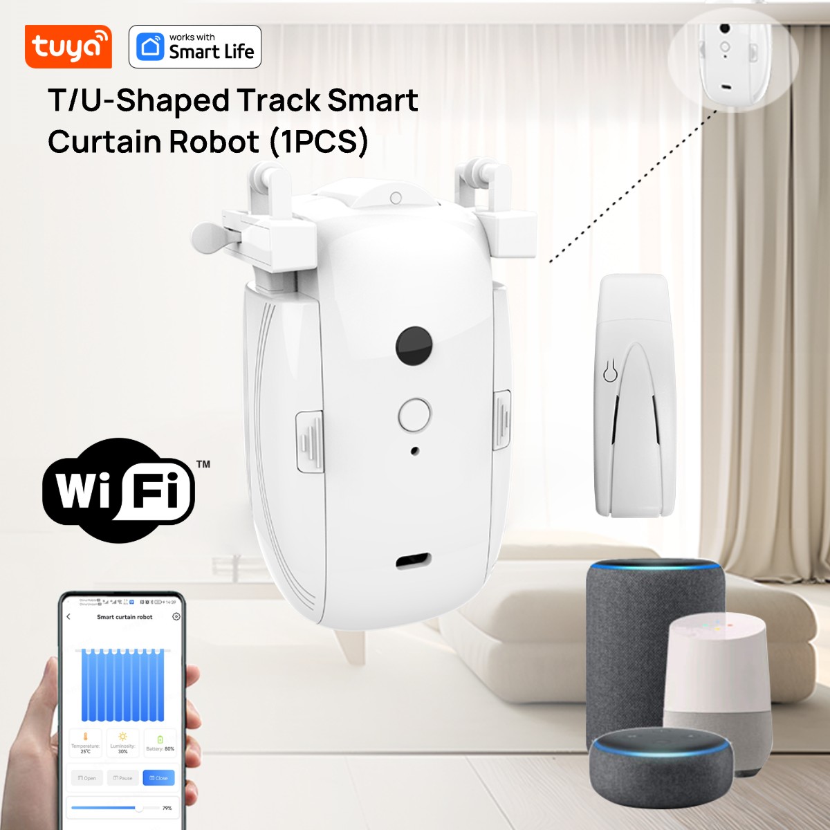Smart Home Gira - Robot per tende Tuya Smart WiFi