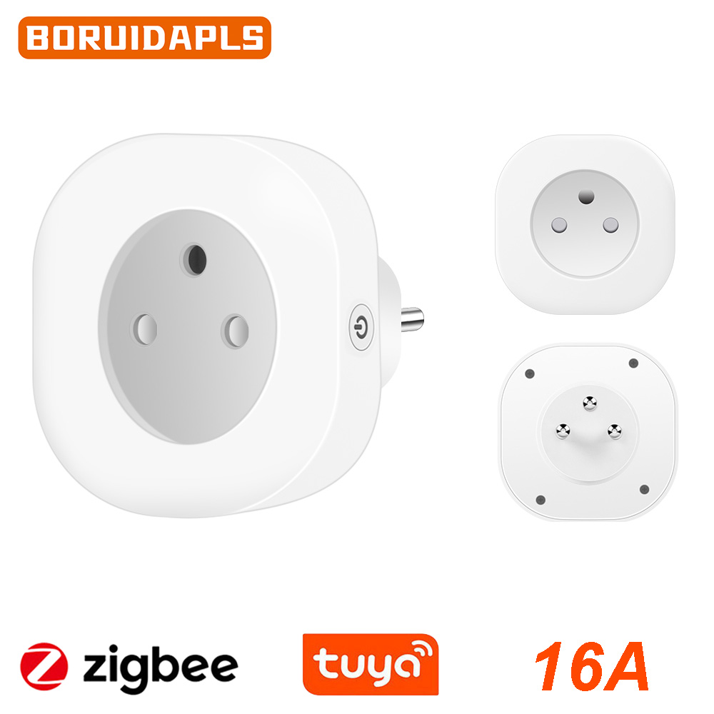 Smart Home Energy Monitor - BORUIDAPLS Presa Intelligente Tuya Zigbee EU/FR/Israele/Brasile/Svizzera