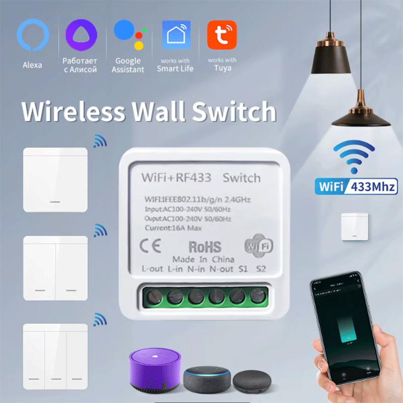 Tuya Smart Switch - Interruttore Luce Intelligente WiFi Tuya, Interruttore