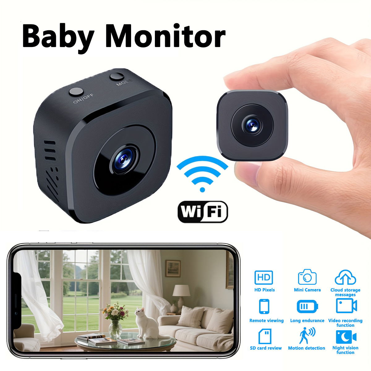 Security Ip Camera - 1080P HD Mini WiFi Telecamera di