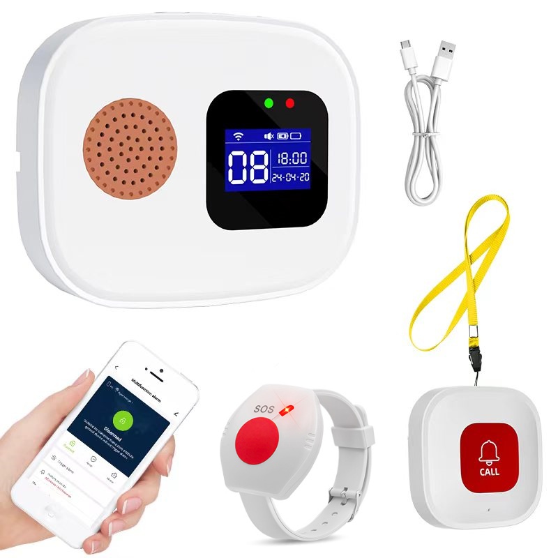Smart Home Security System - Pulsante di Chiamata d'Emergenza per Anziani,