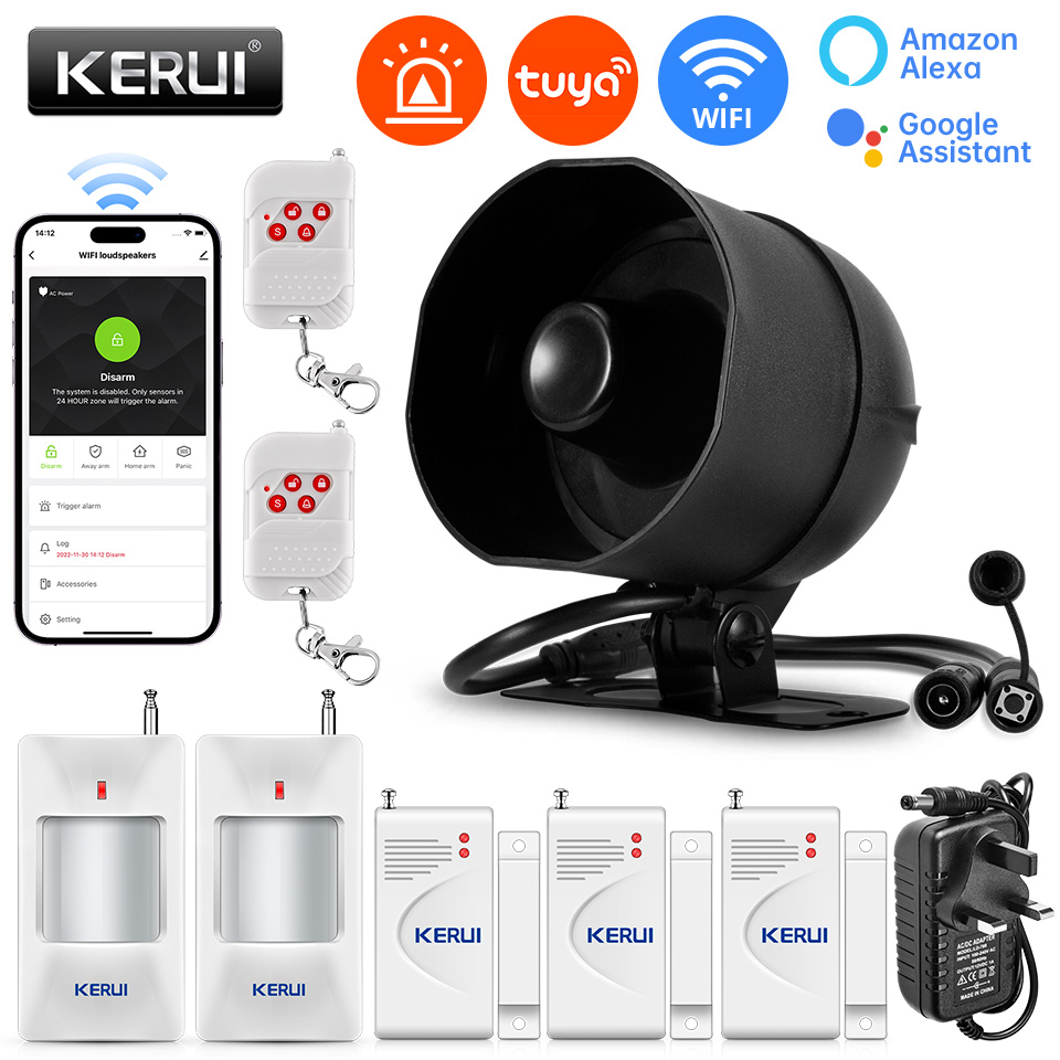 Smart Home Demo Kit - KERUI 120db Sirena Sistema di Allarme