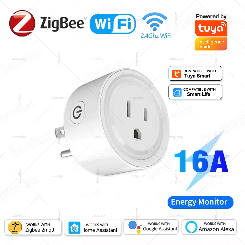 Smart Home Energy Monitor - Tuya WiFi o Zigbee presa intelligente