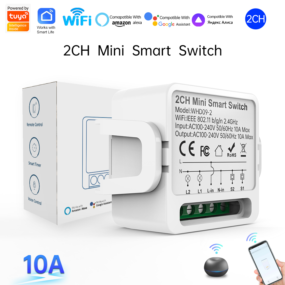 Tuya Smart Switch - Interruttore Intelligente Tuya a 2 Vie,