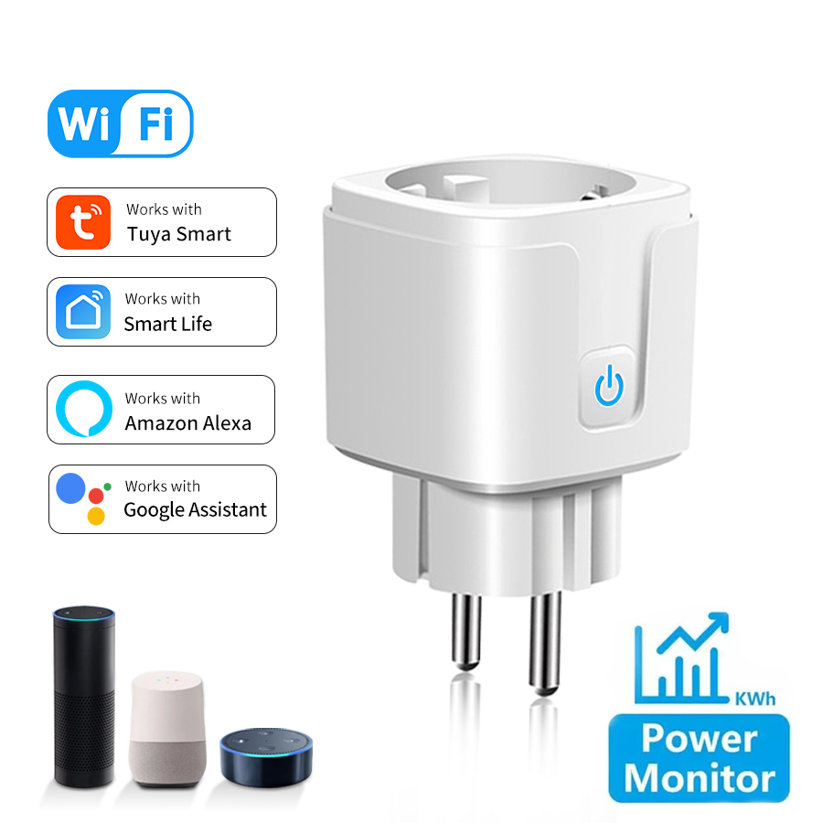 Smart Home Energy Monitor - Tuya Smart Socket EU 16A AC100-240V