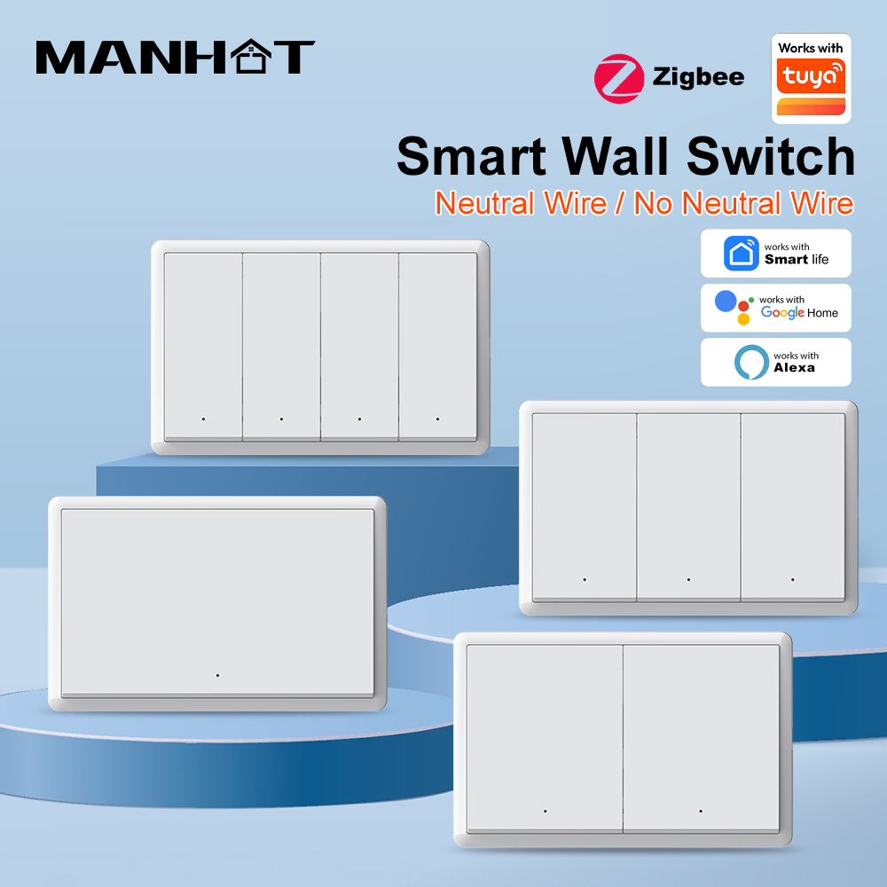 Tuya Smart Switch - Interruttore Intelligente ZigBee3.0 MANHOT Senza Filo