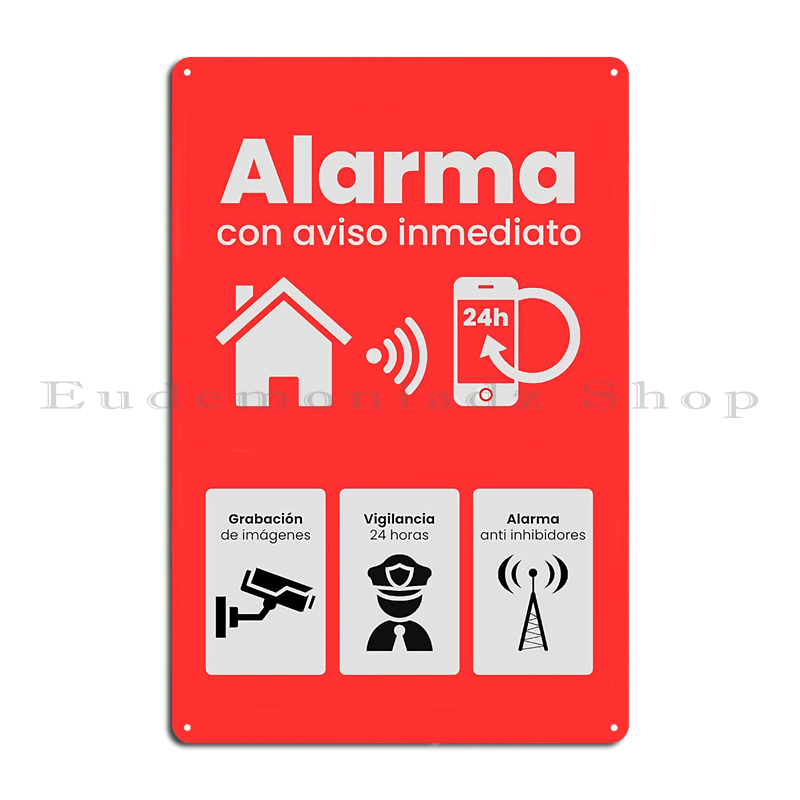 Targa in Metallo Vintage con S - Smart Home Security System recensione e prezzo