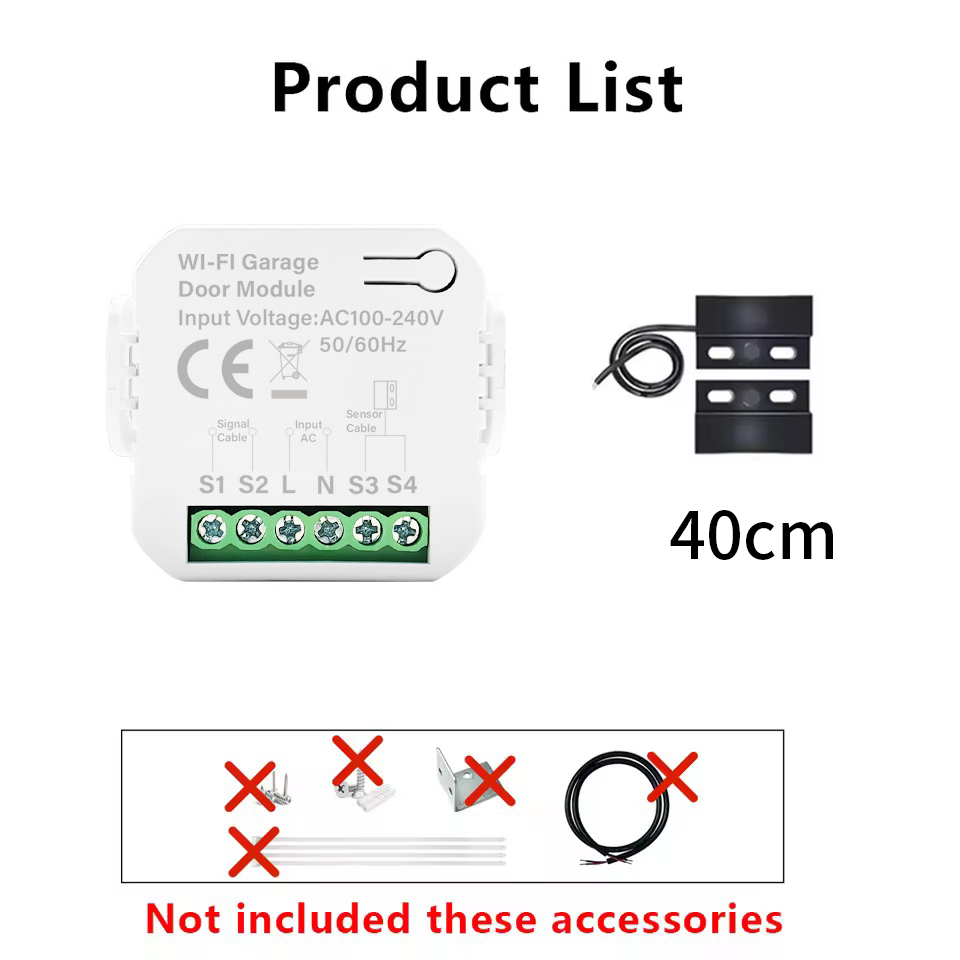 Smart Tuya WiFi Interruttore p - Smart Garage Door Opener recensione e prezzo