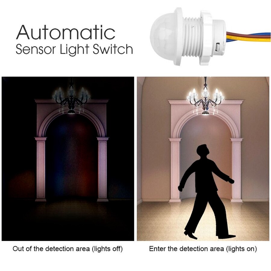 2PCS Smart PIR Sensore Rivelat - Pir Motion Sensor recensione e prezzo