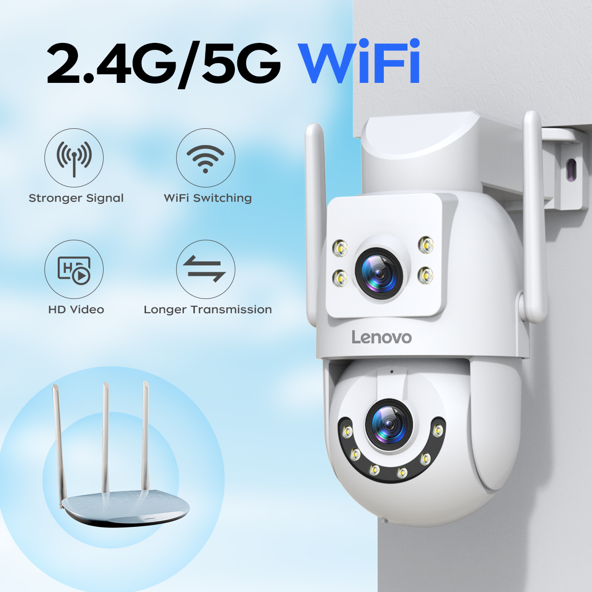 Lenovo HD PTZ Telecamera Ester - Smart Home Camera Ezviz recensione e prezzo