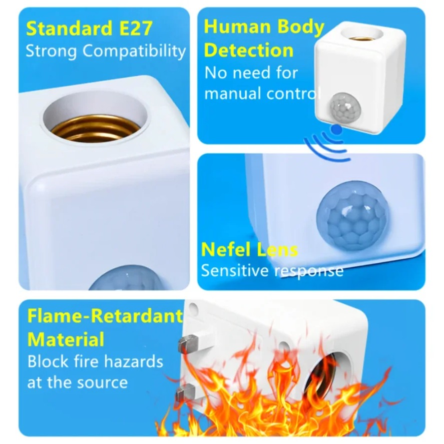 Portalampada E27 con Sensore d - Pir Motion Sensor recensione e prezzo
