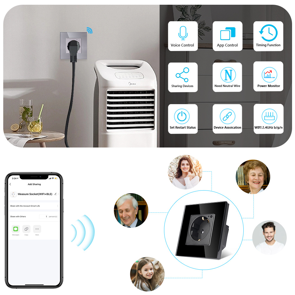TAWOIA Presa a muro Wifi Stand - Smart Home Energy Monitor recensione e prezzo