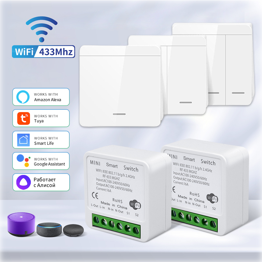 Wifi RF 433 MHz Smart Switch T - Smart Home Dashboard recensione e prezzo