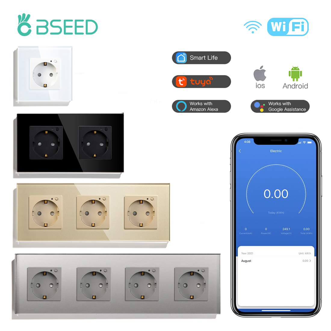 BSEED EU Elettrico Wifi Presa  - Smart Home Energy Monitor recensione e prezzo