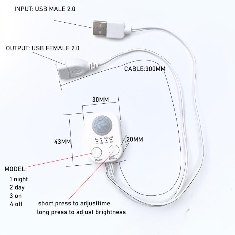 1 pz DC 5 V-24 V USB PIR senso - Pir Motion Sensor recensione e prezzo